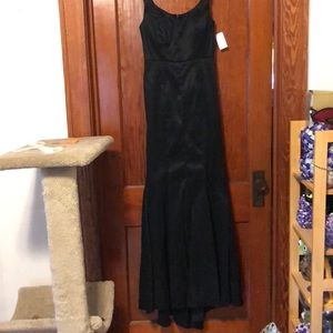 Mermaid style black dress